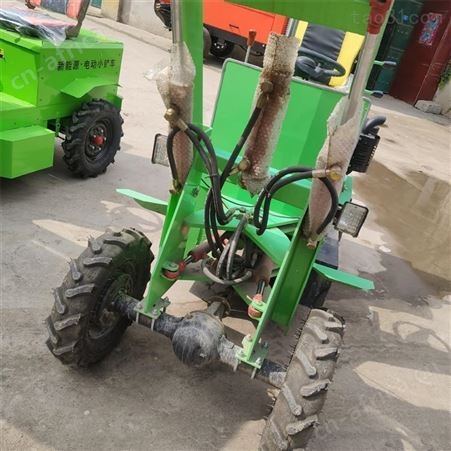 择众纯电动四驱装载机 液压升降小型铲车 1吨轮胎式铲土运输车