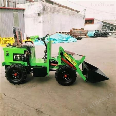 四驱电动装载机 农用小型电动铲车 AZ005操作简单