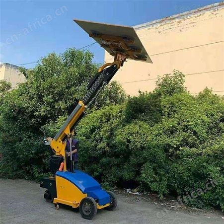 电动玻璃吸盘 择众 玻璃安装机械手机器人 手推吸盘车可升高旋转