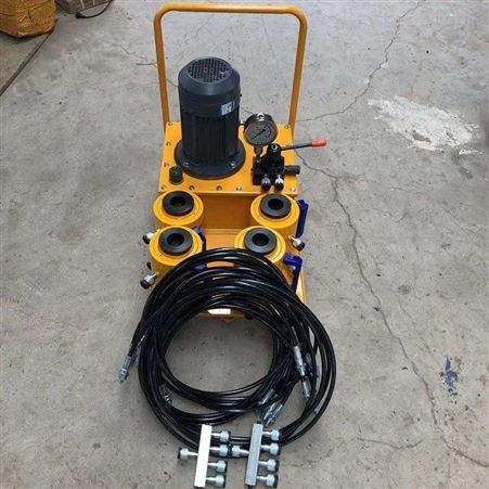 择众换热器液压扳手 AZ-04电动液压一拖四板换夹紧器 小型移动方便