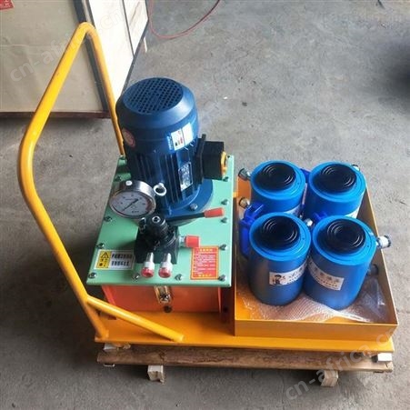 择众换热器液压扳手 AZ-04电动液压一拖四板换夹紧器 小型移动方便