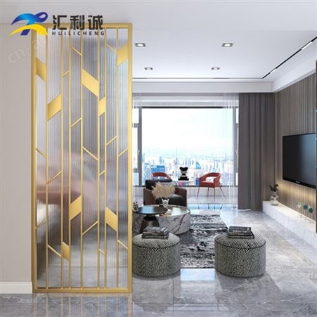长虹玻璃不锈钢屏风隔断卧室 家用玻璃屏风定制