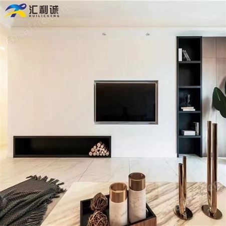 不锈钢灯光柜 电视机背景带灯不锈钢装饰展示柜定制书柜
