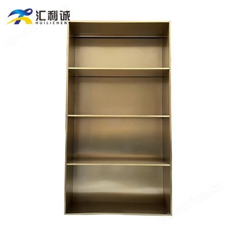 简约风不锈钢书柜 带灯关金属板柜展示柜生产厂家
