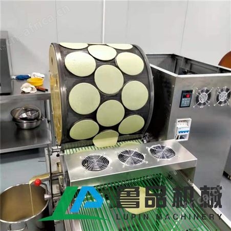 自动蛋皮机恒温烤制 方形蛋皮成型机卷肉用 鲁品300型蛋皮机口碑厂家