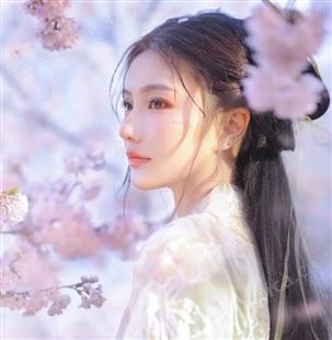 樱花汉服女士古装裙春秋薄款汉服