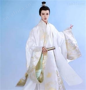 汉服道袍织金披风男款服装