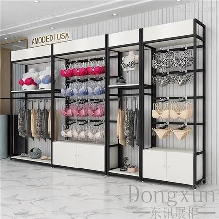 内衣展示架 内衣展示柜 靠墙文胸架 内裤架铁艺内衣店货架 女士内衣中岛架 专业定制厂家