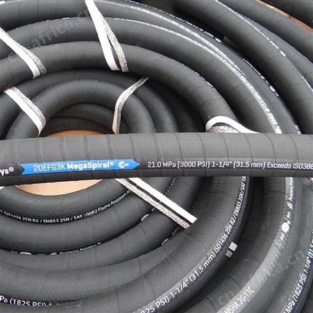GATES高耐冲场合专用高压油管 G3K黑色钢丝缠绕高压油管 恒铭橡塑