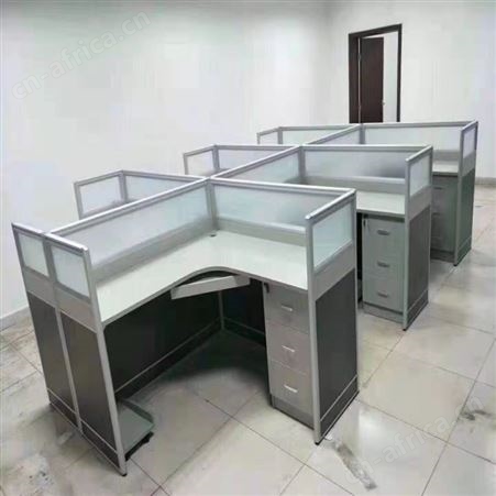 单位职员办公桌组合 天津办公家具组合 双人钢架办公桌组合 旭峰家具 