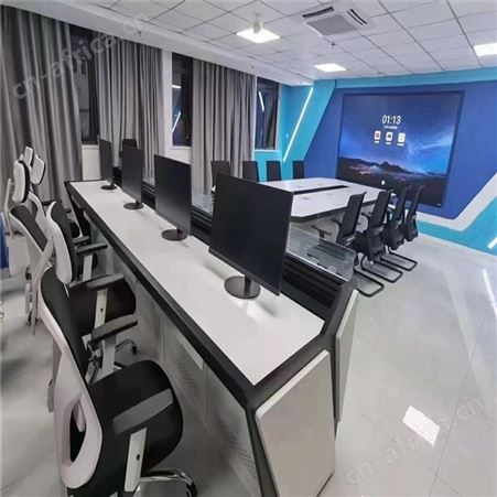 调度台监控桌 指挥台会议室 办公电脑桌操作台 旭峰家具
