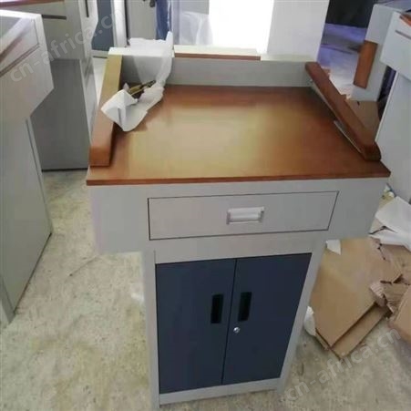 多媒体定制金属讲台 学校教师多功能讲桌 定制讲台 旭峰家具 现货供应