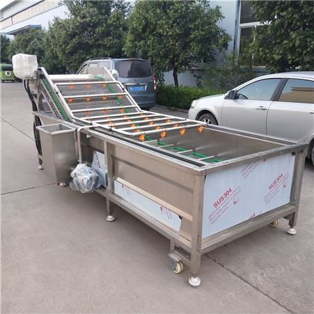 土豆片气泡清洗机 莲藕鼓泡清洗机 自动清洗去淀粉果蔬加工设备