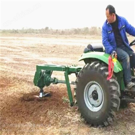 RF1241四个轮拖拉机挖坑机 坚固 农用型拖拉机带打坑机