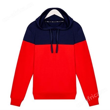 300G秋季毛圈套头撞色卫衣男长袖文化衫广告工作服装定制印logo