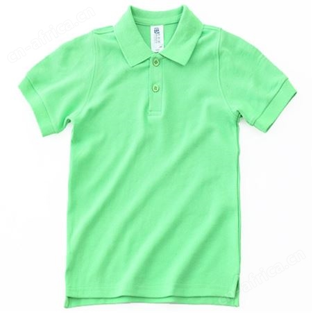 宜佰搭230克纯棉儿童翻领POLO男童短袖T恤班服活动文化衫批发定制