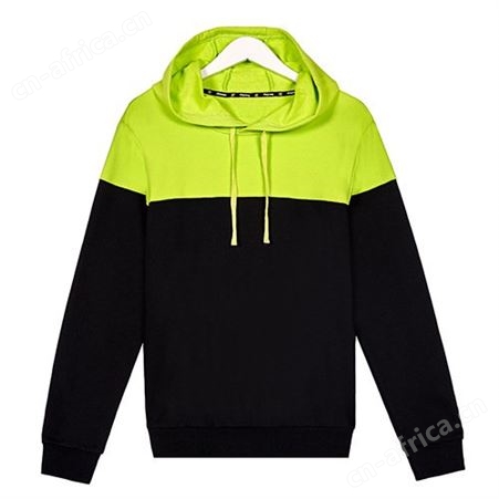 300G秋季毛圈套头撞色卫衣男长袖文化衫广告工作服装定制印logo