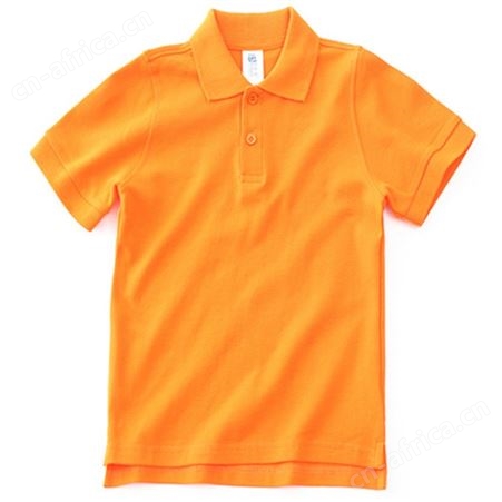 宜佰搭230克纯棉儿童翻领POLO男童短袖T恤班服活动文化衫批发定制