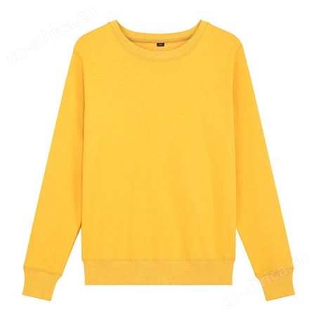 600g纯色不倒绒圆领卫衣长袖工作服班服企业广告衫文化衫定制logo