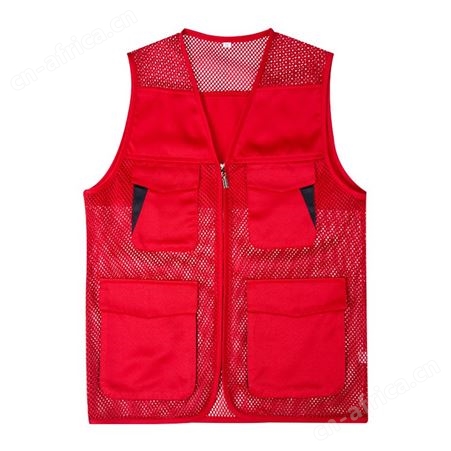 直销志愿者拼色马甲定制印LOGO多口袋多兜义工超市工作服批发印字