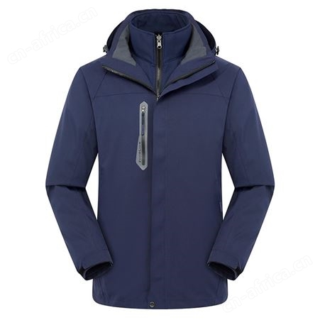 男潮三合一两件套女加绒加厚户外服装团队服压胶款冲锋衣防风衣
