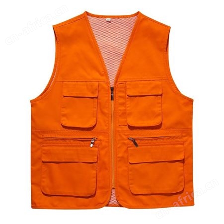 立体兜多口袋广告马甲定制印字户外钓鱼服背心DIY建筑施工工作服