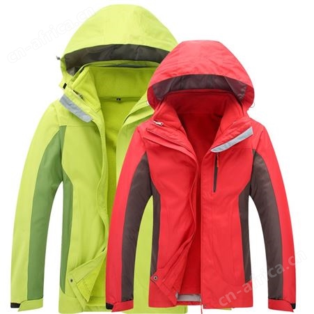 订制logo秋冬季户外外套三合一登山服 两件套加厚保暖男女冲锋衣