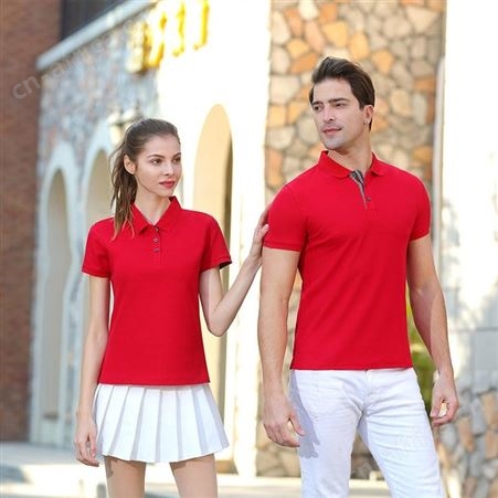 Polo衫夏季工作服T恤定制短袖t工衣印绣logo企业工装团体广告文化