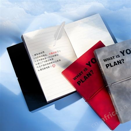 2021个性时尚商务绑带A5笔记本仿皮线装本子现货记事本定做送笔