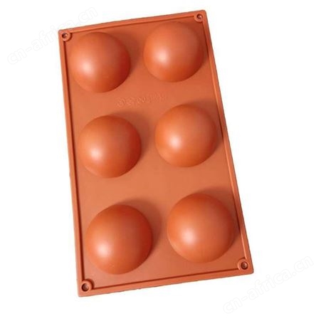 六连硅胶蛋糕模食品级硅胶巧克力模具博高硅胶烘焙工具生产定制