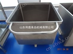 不锈钢料车 食品料车 不锈钢料斗车 食品推车 肉料车 不锈钢桶车