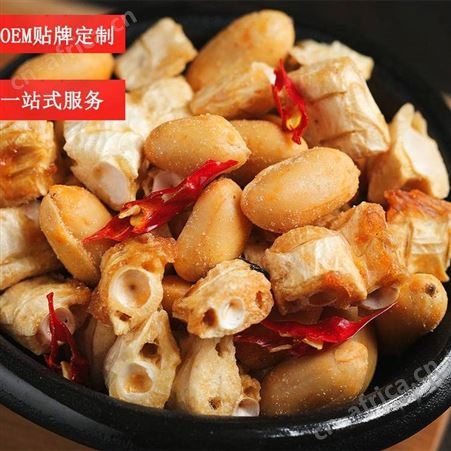 小虾干麻辣花生 休闲零食 中日合资代工