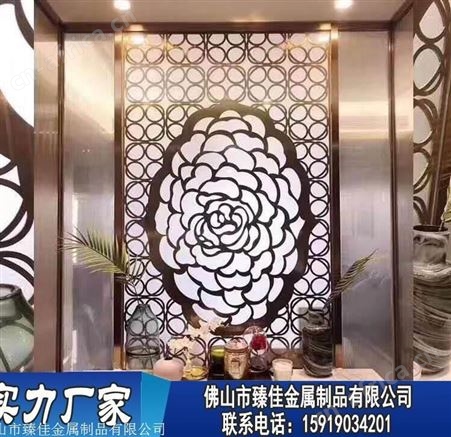 定制不锈钢花格厂家不锈钢屏风装饰隔断