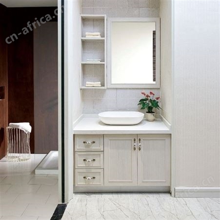 百和美欧式太空铝浴室柜 卫生间单盆洗手台 挂墙式浴室柜