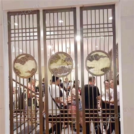 高档不锈钢屏风隔断定制厂家 金属装饰制品制作厂商