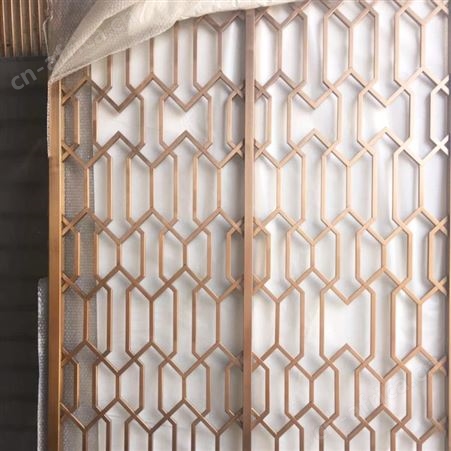 高档不锈钢屏风隔断定制厂家 金属装饰制品制作厂商