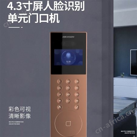 海康DS-KDJ801人脸识别单元楼门口机 智慧小区楼宇对讲主机