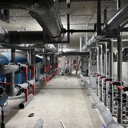 侧出纤维沙缸过滤器泳池水循环过处理设备 海润水处理设备