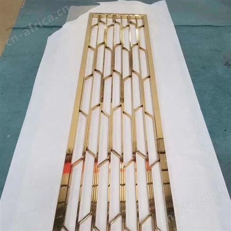 家装不锈钢屏风 厂家定制款不锈钢拉丝屏风 拉丝玫瑰金