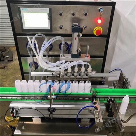 全自动洗手液罐装旋盖机 不锈钢液体定量灌装机 日化产品灌装设备