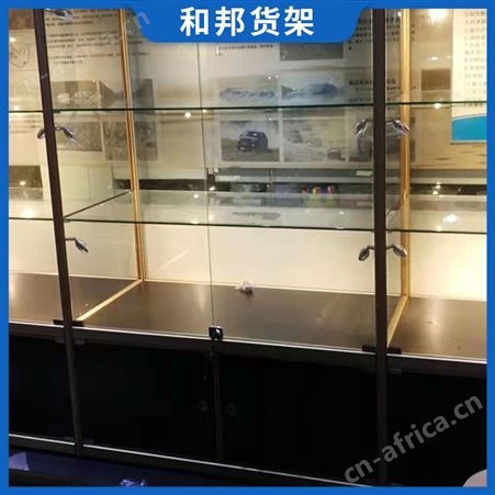 定制精品展示架玻璃珠宝首饰品展览柜 钢化玻璃衣服包包鞋展示柜