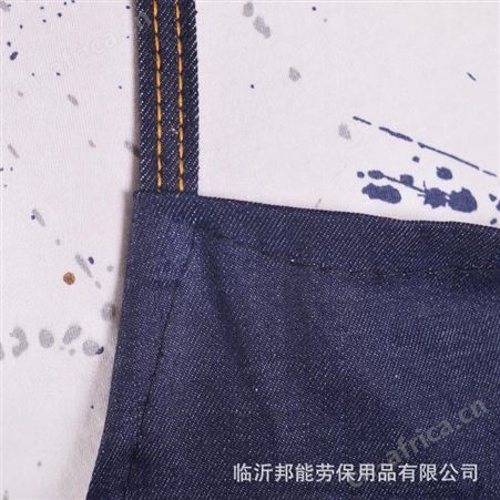 牛仔围裙加大加厚牛仔劳保围裙无袖罩衣耐磨围裙防油防污印字logo