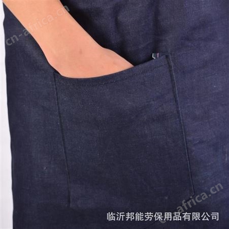 牛仔围裙加大加厚牛仔劳保围裙无袖罩衣耐磨围裙防油防污印字logo