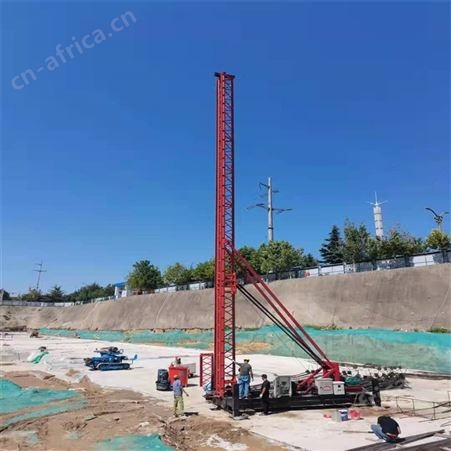 双动力头CFG钻孔机 全液压光伏打桩机 全新可施工止水帷幕桩机