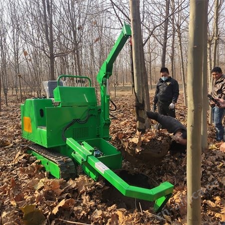 圆弧式带土球起树机 定做园林树木移植神器 硬土质用多功能断根机