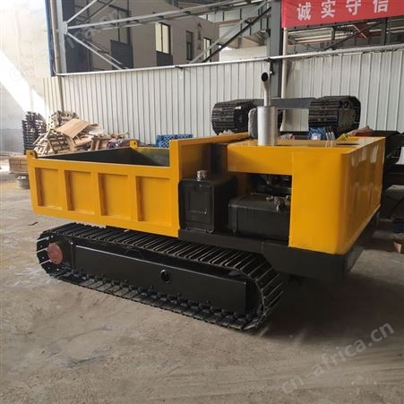手扶式全地形爬坡王 小型多地形履带爬山虎 工程农用自卸运输车