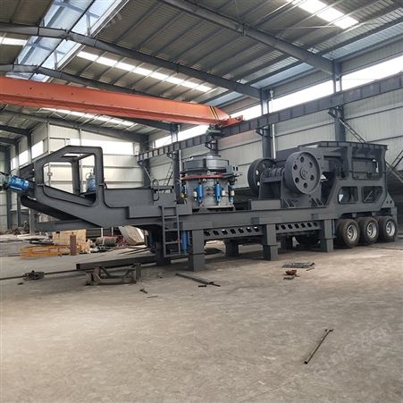 诚晓机械 建筑垃圾破碎站 大型移动式破碎制砂机