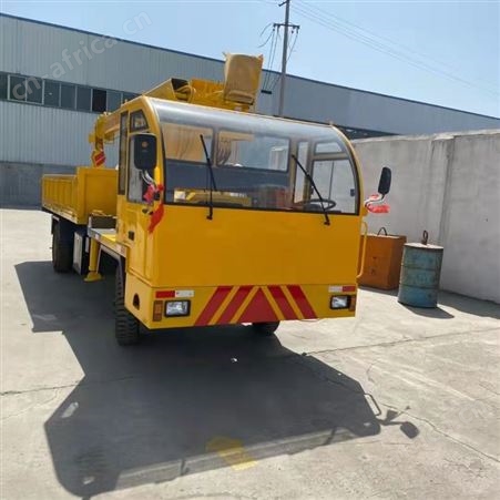6吨10吨四不像随车吊创佳 四驱起重运输车 液压小型农用建筑吊机