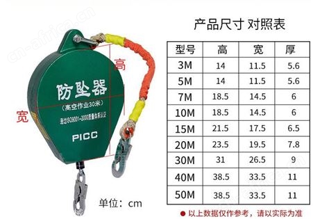 国标防坠器 速差防坠器 安全作业防坠器