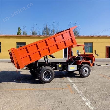 四轮式液压 大型座驾工程用运料车 四不像轨胶轮自卸车